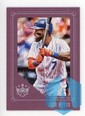 2019 Jose Reyes Crowning Moment Plum Frame Panini New York Mets DK03-JR